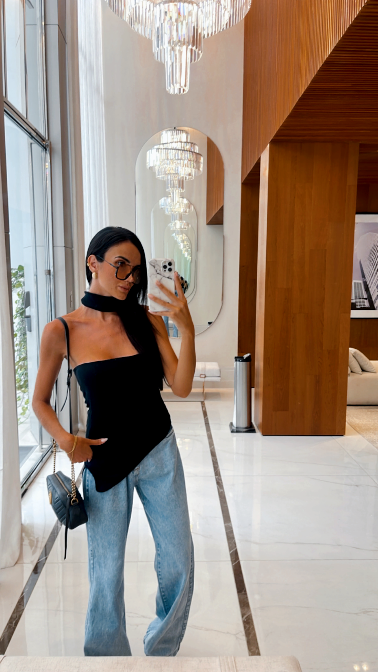 Blusa Feminina Tomara que Caia Assimétrica com Faixinha Ribana Preto