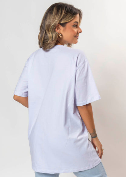 T-shirt Feminina 100% Algodão Aprecie Branca