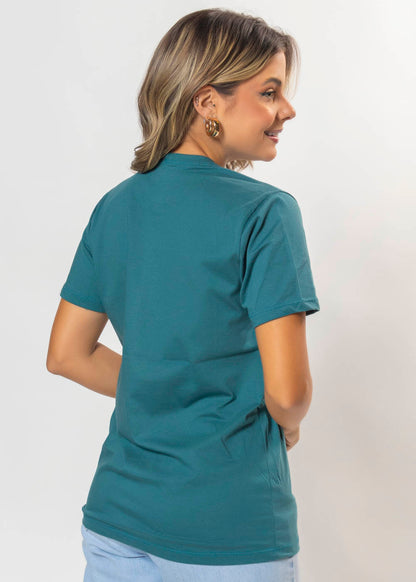 T-shirt Feminina 100% Algodão Authentic Verde
