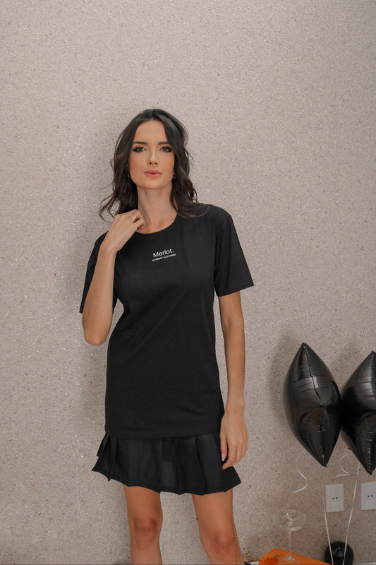 T-shirt 100% Algodão Estampa Merlot Wine