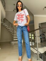 tshirt feminina tendencia com estampa vermelha atacado e varejo